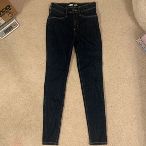 Old navy dark blue skinny jeans